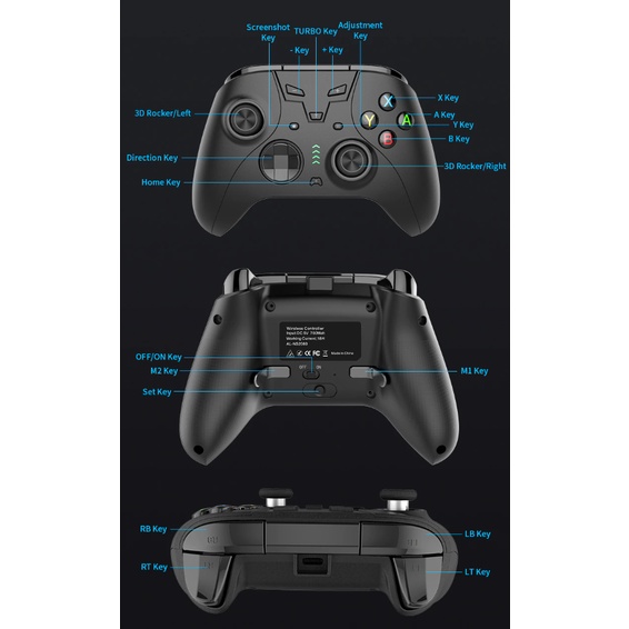 Tay cầm chơi game không dây AOLION AL-NS2058 màu trắng - Bảo hành 03 tháng