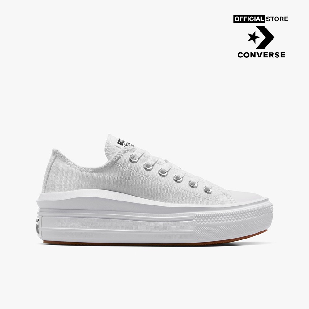 CONVERSE - Giày sneakers cổ thấp nữ Chuck Taylor All Star Move 570257C-00W0_WHITE