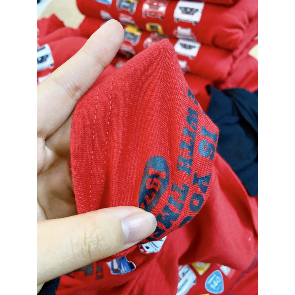 Áo dài tay bé trai hình xe ô tô, hàng vnxk nhật.