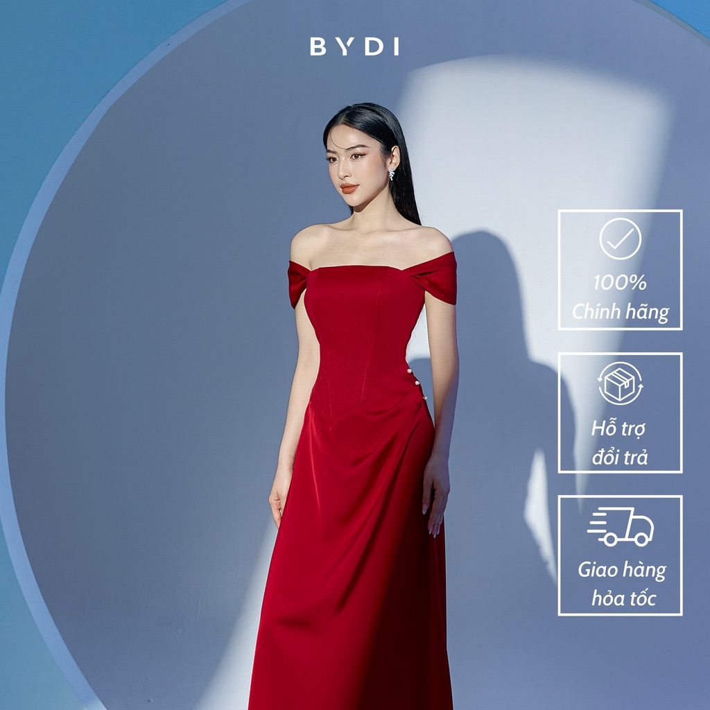 Váy Trễ Vai Cách Điệu Nữ BYDI Design Chất Liệu Cao Cấp, Đầm Nữ Thiết Kế Tối Giản Sang Trọng BYDI Fashion ESME DRESS