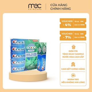 Kem đánh răng Crest Complete Whitening Plus Scope Advanced Active Foam 232g - Mecskincare