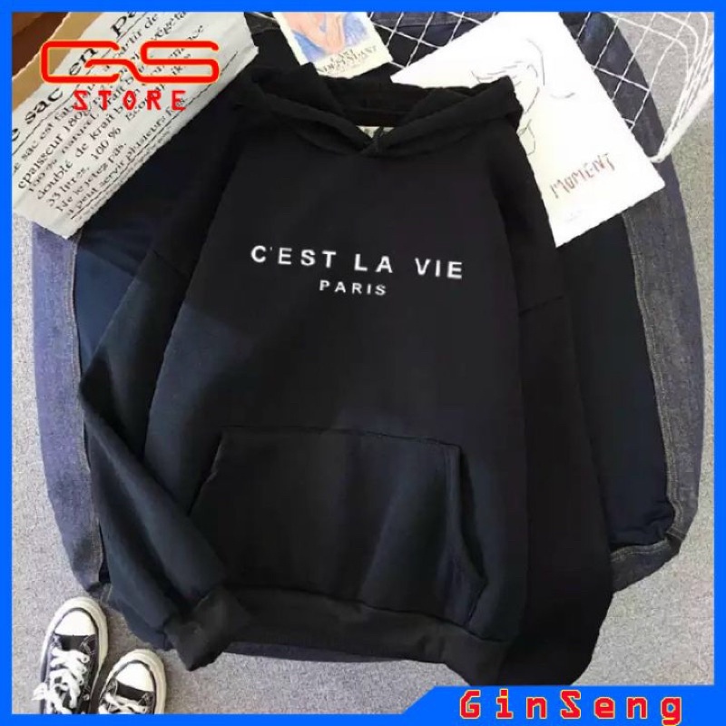 ÁO HOODIE NAM NỮ CEST LAVIA VẢI NỈ BÔNG