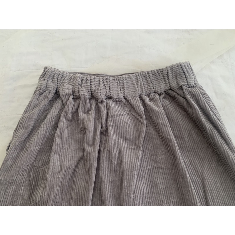 Chân váy chữ A V1116 form ngắn cạp chun sau chất nhung tăm 1 lớp dày dặn 2hand Nhật si tuyển ảnh thật