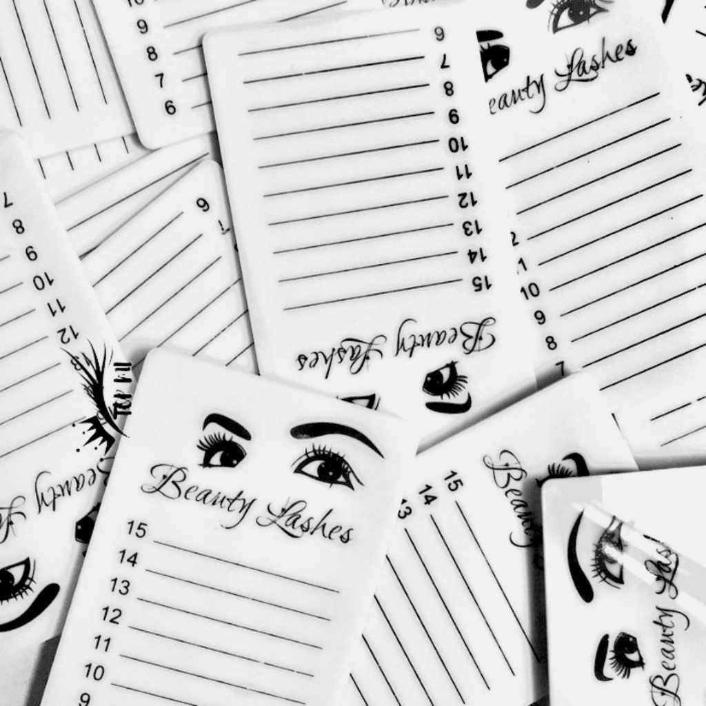 Miếng mica dán line mi có đánh số Beauty Lashes