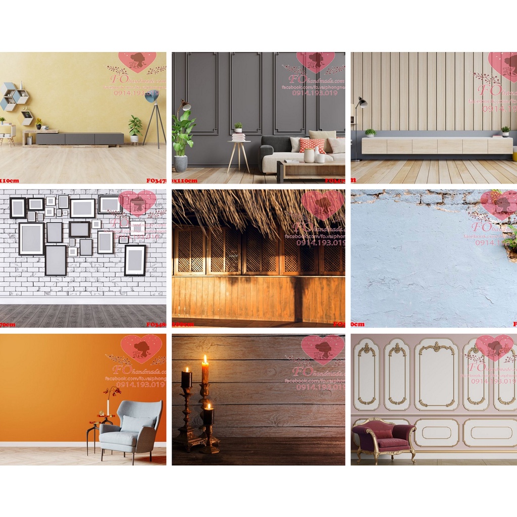 Phông nền vải bức tường đơn giản, thích hợp livetream, mẫu chụp quần áo thời trang FO34789