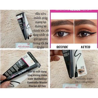 Kẻ mắt Maybelline Master PreciseAllday Lquid Eyeliner 110 Black