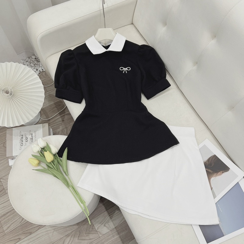 BLACKCHIC SET TIỂU THƯ KÈM TAG NƠ | BY 25.HOUSING