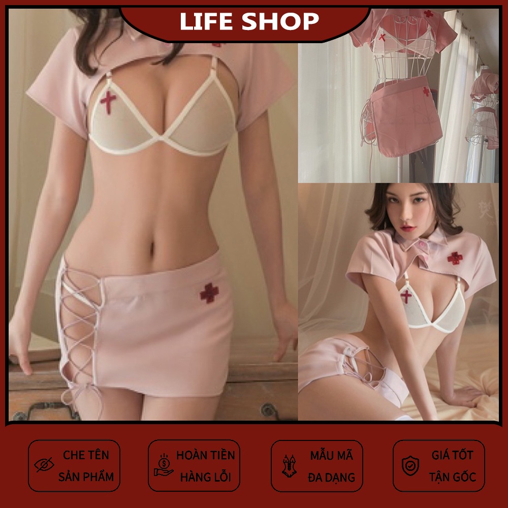 Bộ Đồ Ngủ Hóa Trang Nữ Y Tá Gợi Cảm Cho Nữ Đồ ngủ Hai Dây Cosplay Sexy | BigBuy360 - bigbuy360.vn
