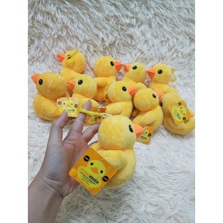 móc khóa gấu bông con vịt vàng