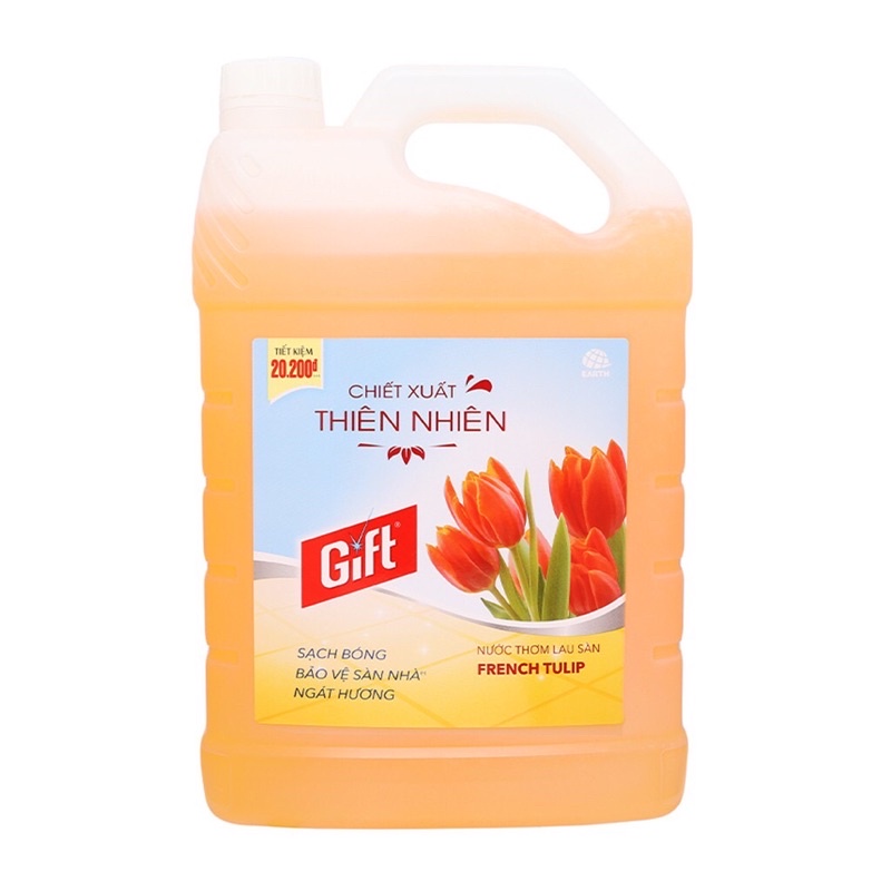 Lau sàn can Gift 3,6 kg đủ mùi