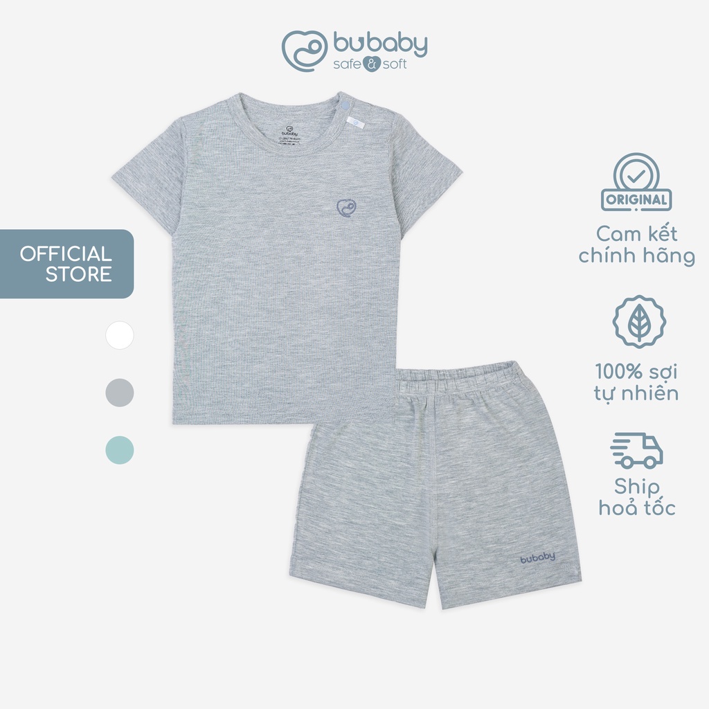 Bộ Cộc bé trai, bé gái Sợi Tre, bộ cộc BU mặc hè cho bé BBB130102 | Quần áo BU Baby chính hãng
