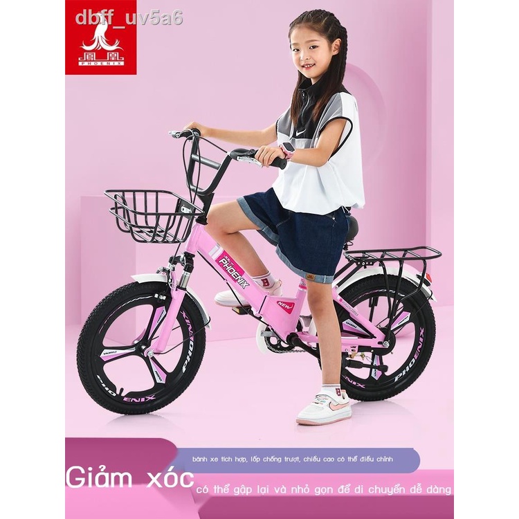 Xe đạp gấp trẻ em nam nữ 6-8 tuổi 12 học sinh tiểu lớn 18-20 inch 22 bàn