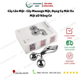 Cây lăn mặt - cây massage mặt, dụng cụ mát xa mặt 3d nâng cơ, xóa nhăn làm thon gọn mặt thông minh