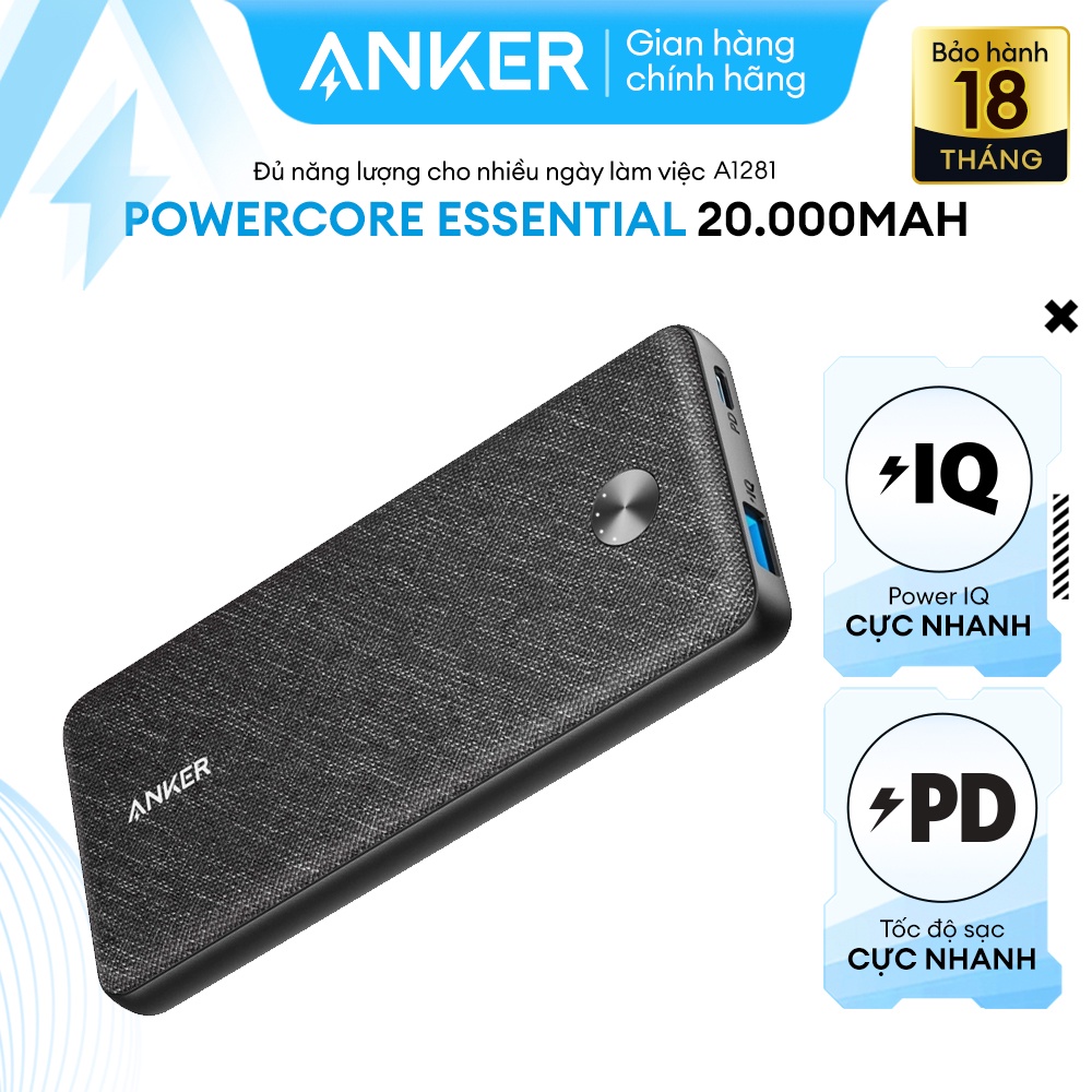 Pin sạc dự phòng ANKER PowerCore Essential 20000 PD - A1281