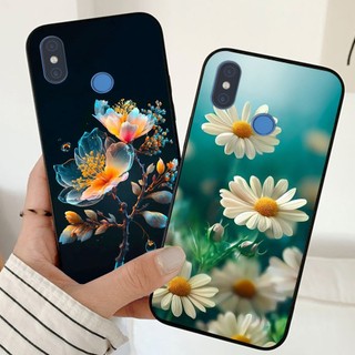 Ốp lưng Xiaomi mi 8 / mi 8 se in nhám hình hoa cỏ