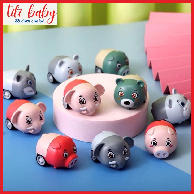 Xe Ô Tô con vật mini chạy cót siêu đáng yêu - Xe hình thú