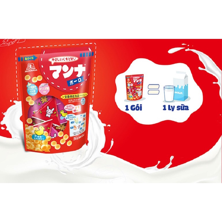 Bánh trứng Morinaga Manna Bolo (36g) cho bé