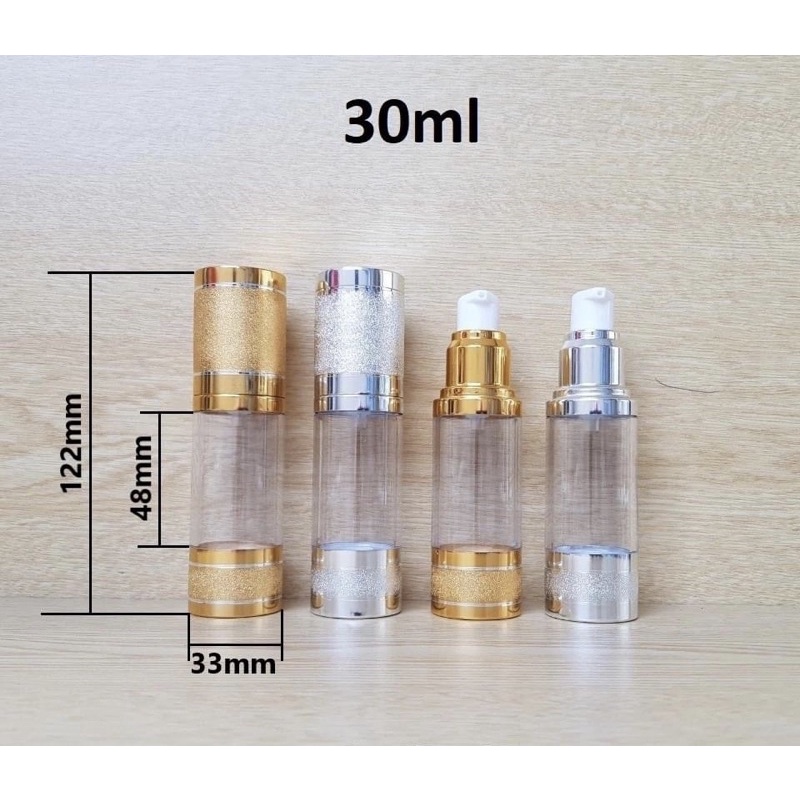 Chai HCK màu vàng , màu bạc 20ml 30ml 50ml