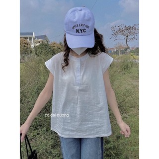 áo sơ mi linen xẻ tà 097