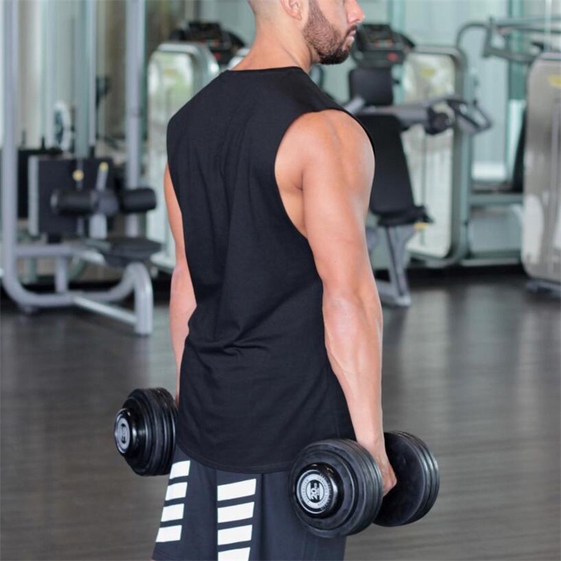 Áo ba lỗ nam , Áo tanktop nam tập gym bóng rỗ Hình 𝑪𝑯𝑼̛̃ 𝑵𝑯𝑨̣̂𝑻 vải cotton nhiều màu đủ size