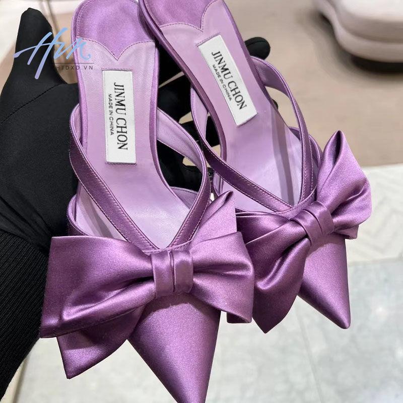 Hàng Mới Về Mới Dép Cao Gót Mũi Nhọn Đính Đá Thời Trang Mùa Xuân 2023 Dành Cho Nữ