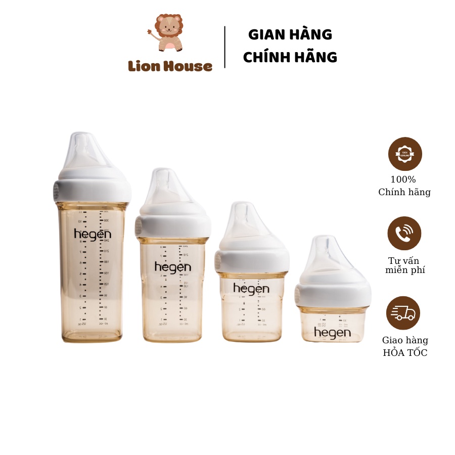 Bình sữa Hegen chính hãng đủ size 60ml/150ml/240ml/330ml