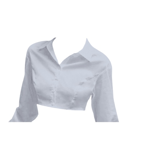 Áo sơ mi croptop dài tay HAGA cổ áo polo SM67