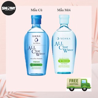 (NKChính Hãng) Nước tẩy trang Micellar Senka A.L.L Clear Water Fresh 230ml