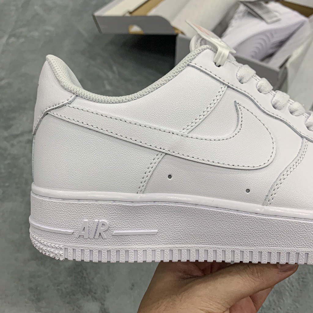 Giày nike_Trắng AF1, Giày Air Force 1 Full Trắng Nam Nữ Hàng Đẹp Full Box