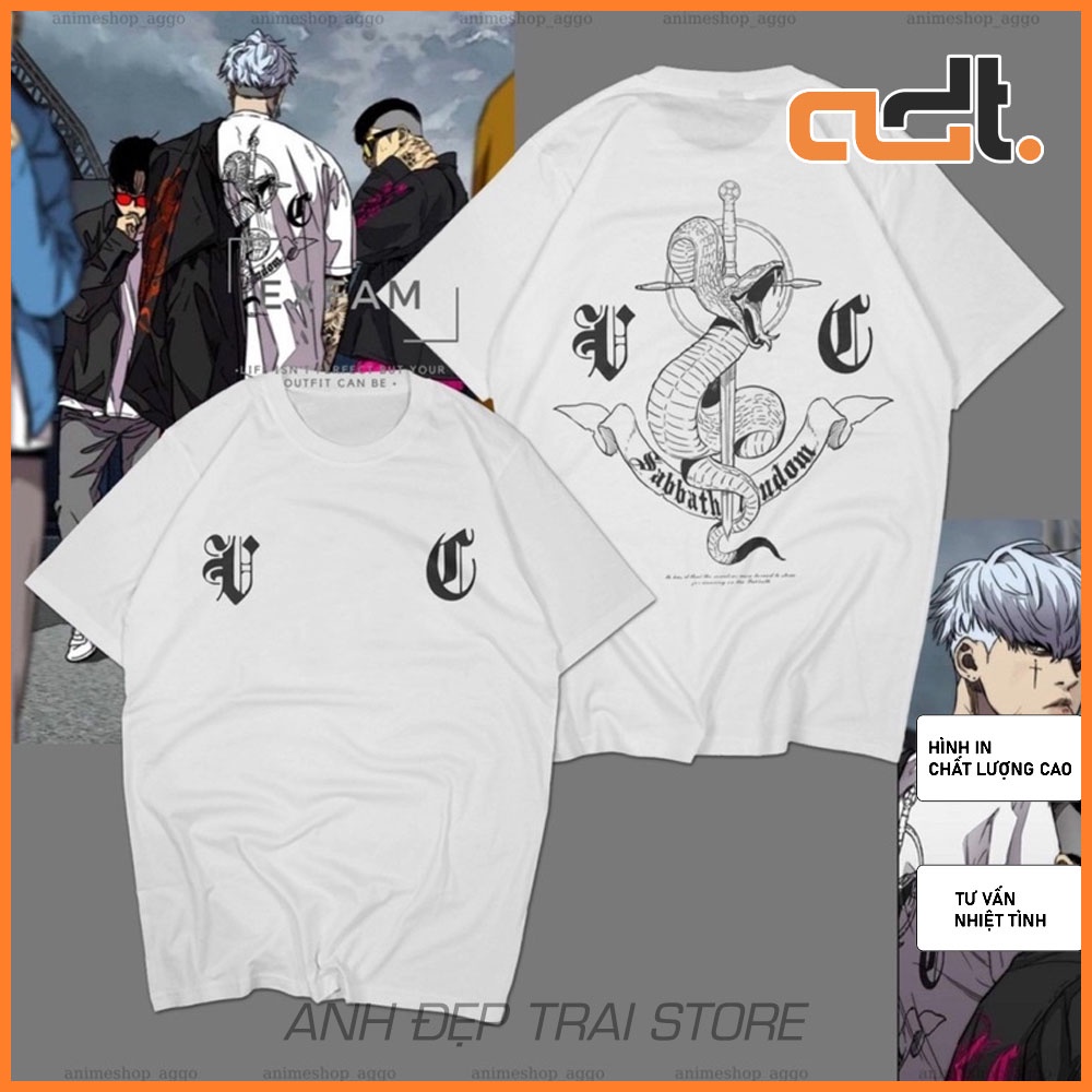 HOT🔥 Áo Phông The Wind BREAKER WEBTOON SABBATH CREW Của WOOIN JOKER GANK MANHWA mẫu mới cực chât cực chất giá siêu rẻ