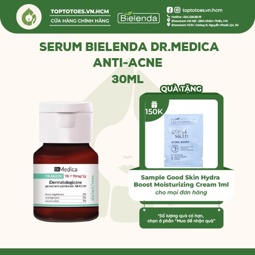 Serum Bielenda Dr Medica Anti-acne Dermatological giảm mụn, ngừa thâm