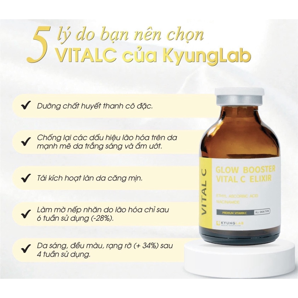 Tinh chất làm trắng Vitamin C KyungLab Vital C Glow Booster 30ml