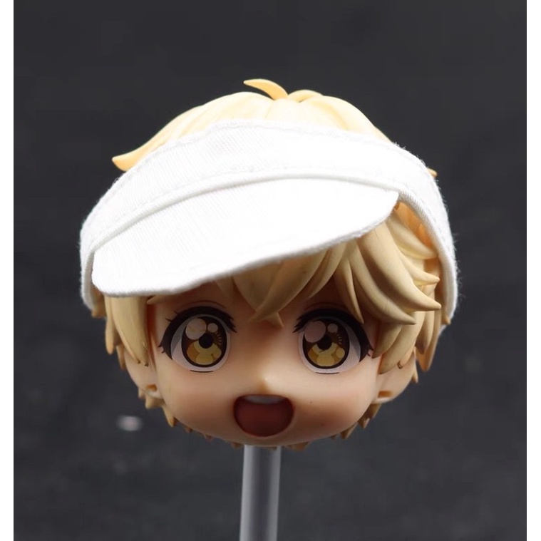 Nón lưỡi trai nửa đầu cho búp bê ob11, nendoll, bjd 1/8