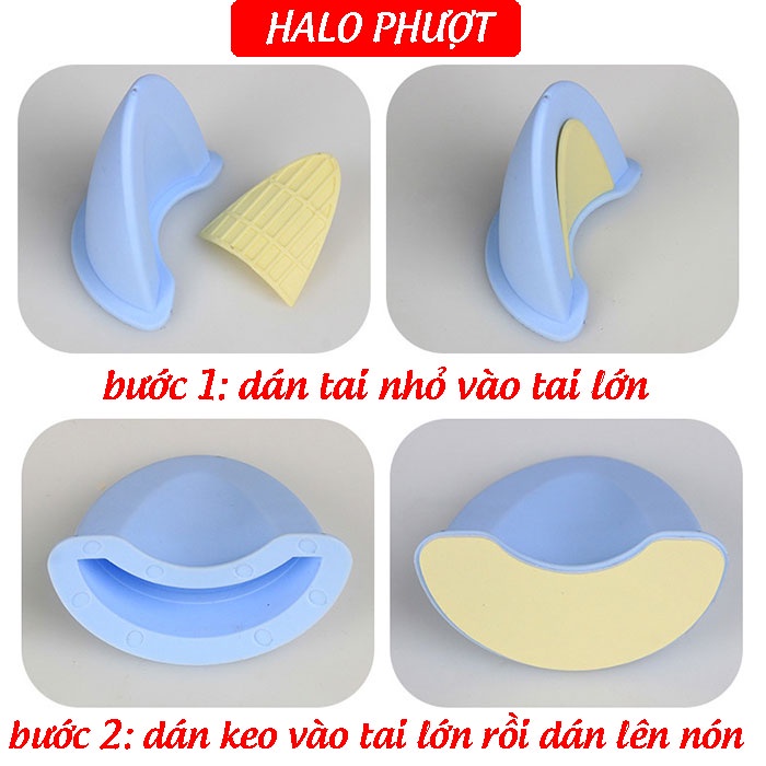 Tai mèo gắn nón bảo hiểm