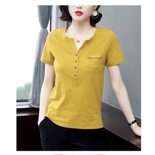 Áo thun nữ trung niên cotton đẹp