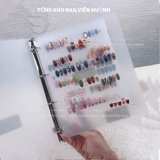 Sổ album đựng mẫu móng nail, quyển trưng bày móng loại xịn