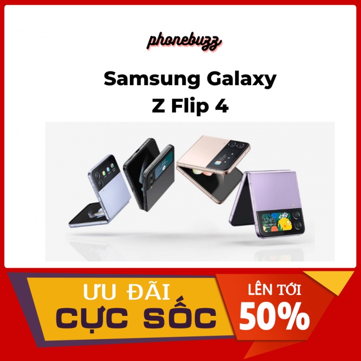 _Điện thoại Samsung Galaxy Z Flip 4 - Hàng chính hãng - Mới 100% Nguyên Sea Bảo hành 12 tháng