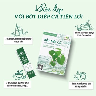Bột DIẾP CÁ Goce nguyên chất - 72g (24 gói x 3g)