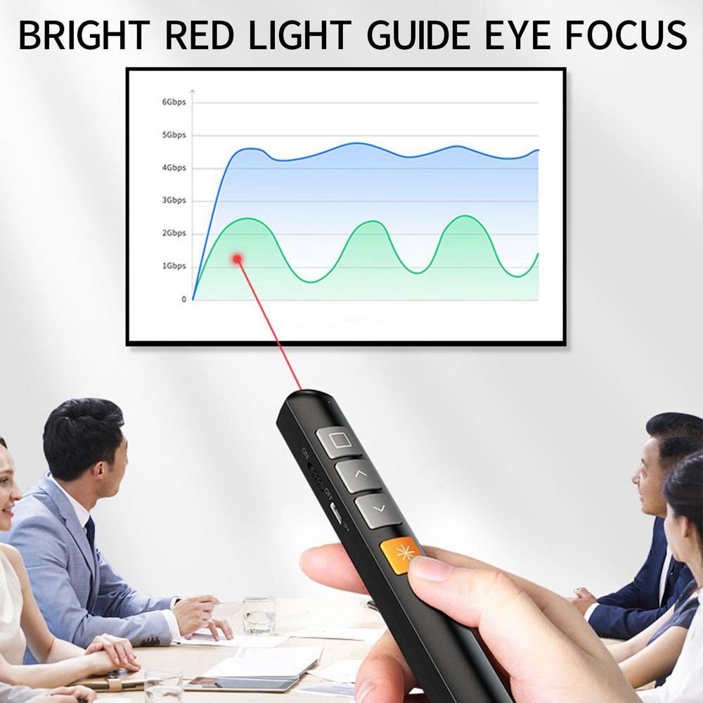 Bút Trình Chiếu Laser Điều Khiển Từ Xa Không Dây Cho Laptop Powerpoint PPT Advancer