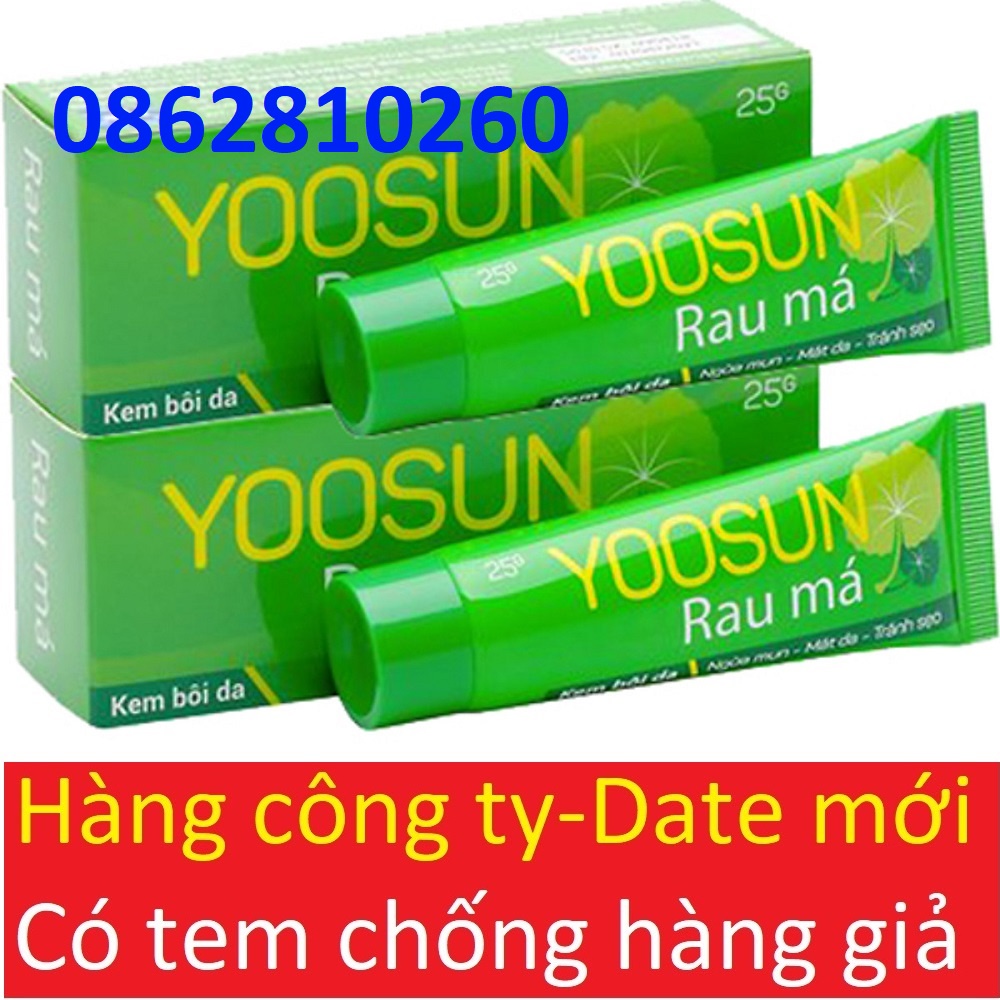 Kem bôi da yoosun rau má - ngừa mụn, mát da, tránh sẹo [25gram-date mới]