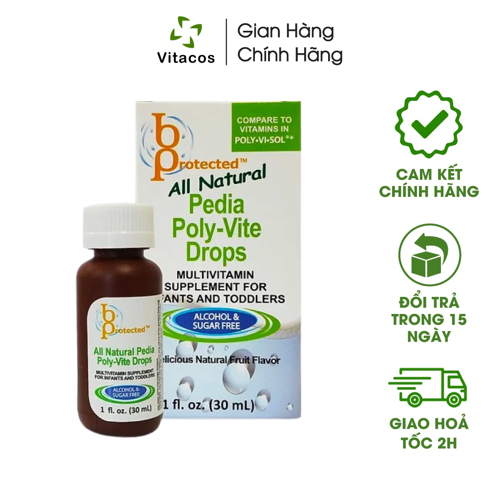 Vitamin Tổng Hợp Cho Bé Pedia Poly Vite Drops - Kích Thích Trẻ Ăn Ngon, Tăng Sức Đề Kháng & Sức Khỏe Tổng Thể