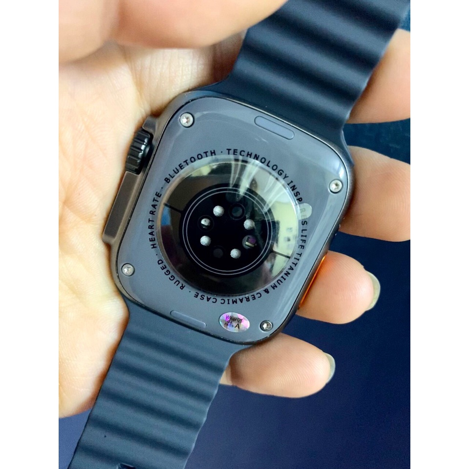 Đồng Hồ Thông Minh H12 Ultra+Pro   Series 8, Bản Chuẩn 49mm Có Ốc Thật Mặt Lưng, Thay Hình Nền, Chơi Game