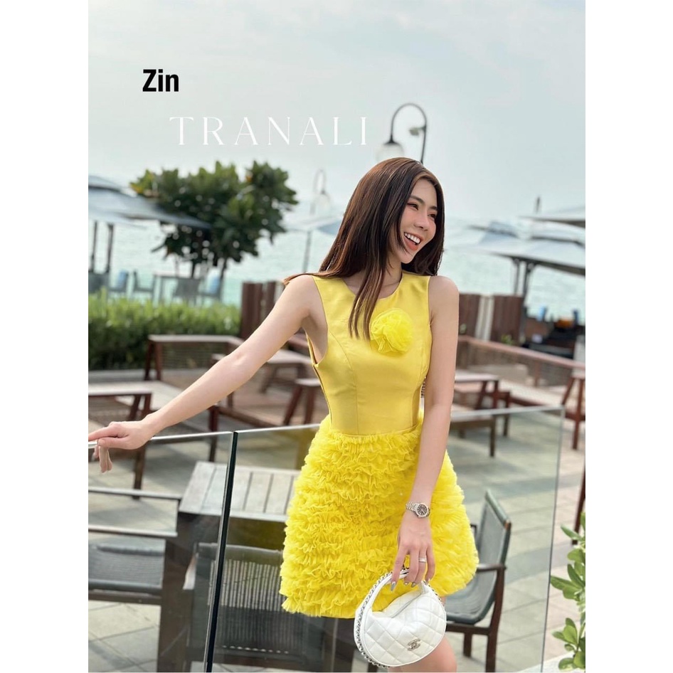 (SIÊU SALE) Đầm tapta phối lưới kèm bông thời trang up Ngắn tôn dáng sang chảnh , sành điệu cho các quý cô