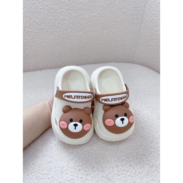 Dép Crocs Gấu Dễ Thương Cho Bé