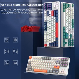  Bàn phím cơ K87 có HOTSWAP 5 pin,LED nền Xanh,phù hợp cho Laptop,PC hay laptop 