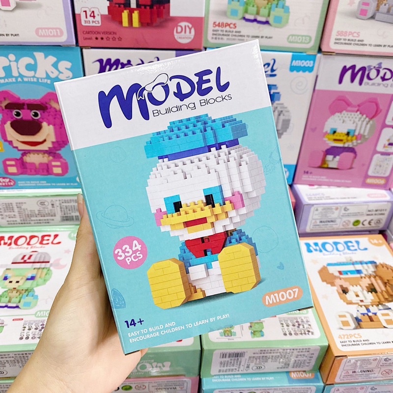 Đồ Chơi Lắp Ráp Nhân Vật Hoạt Hình Mickey, Stella, Donald MODEL Cute Giá Rẻ