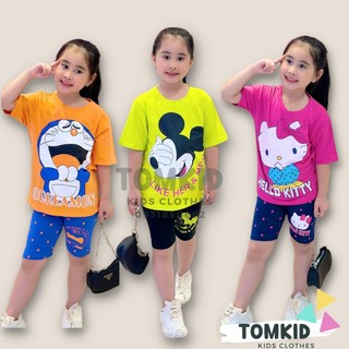 Đồ bộ cho bé gái set đồ bé gái chất cotton 4 chiều loại 1 dày dặn không nhão vải 22-42kg Tomkids