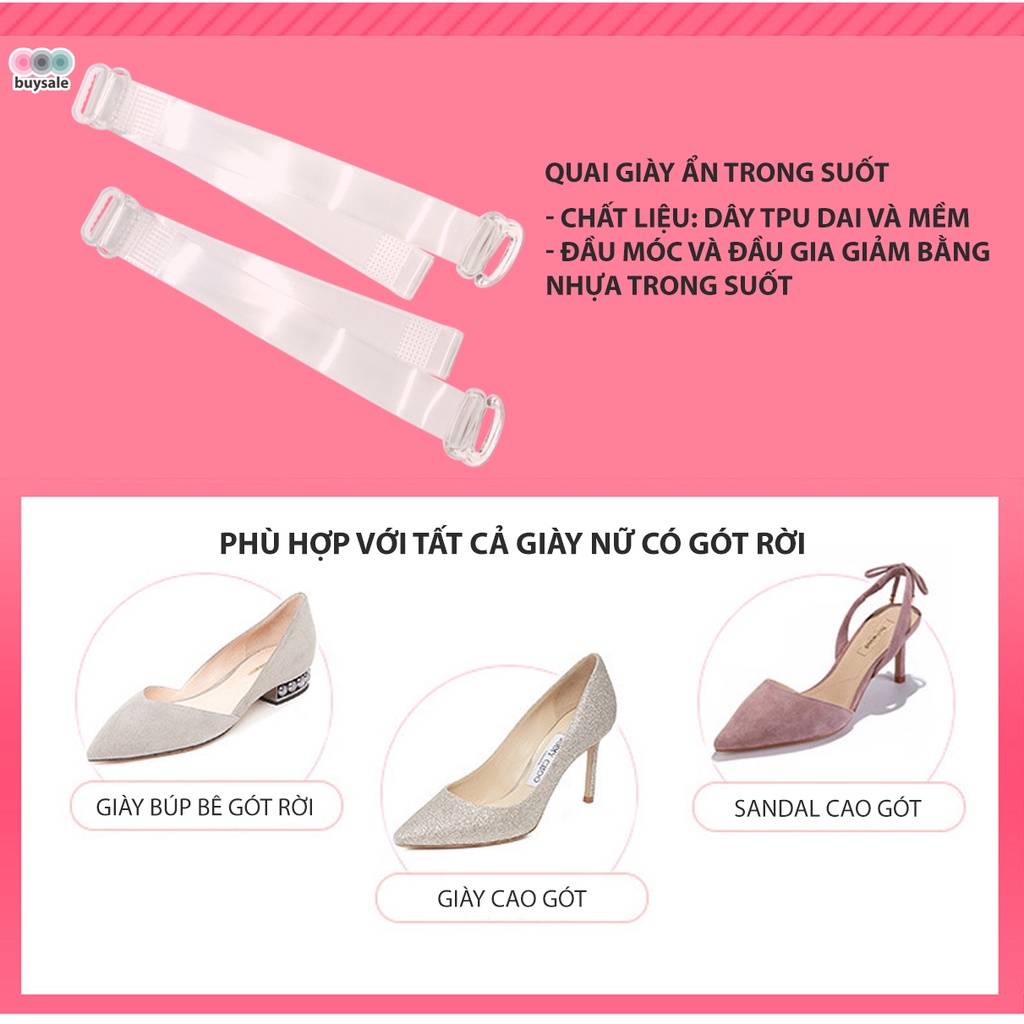 Mẫu quai giày cao gót, thay thể dây giày cũ, tạo mẫu cho giày cao gót, chống rớt gót - Buybox