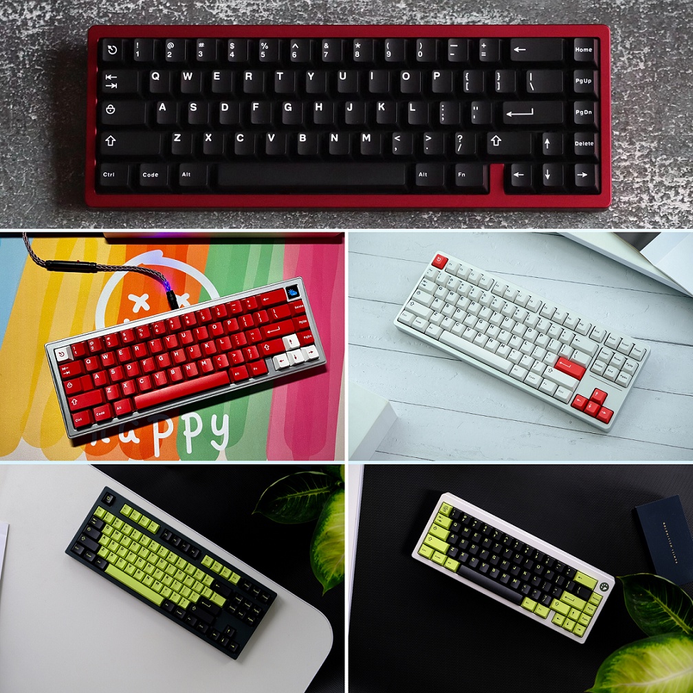 Bộ keycap ABS doubleshot CMK WOB, BOW, Classic Red, Toxic Icon Mod