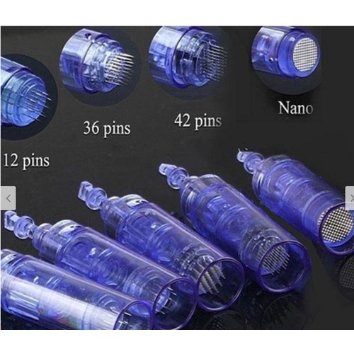 Đầu kim Nano, kim 12, kim 36 xanh cho các dòng máy phi kim, lăn kim